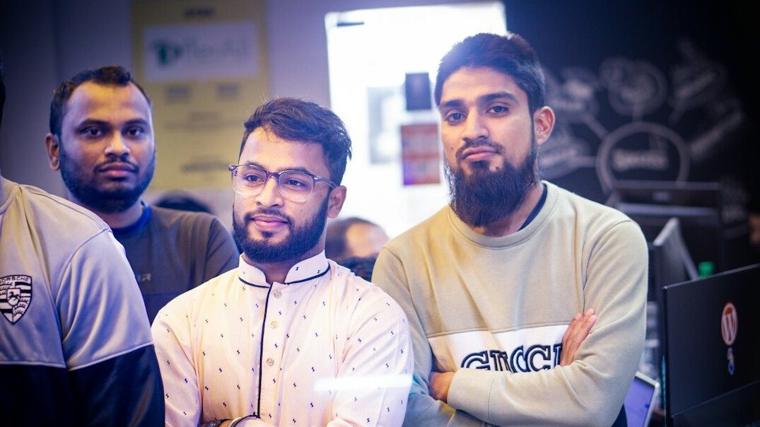 group of it students